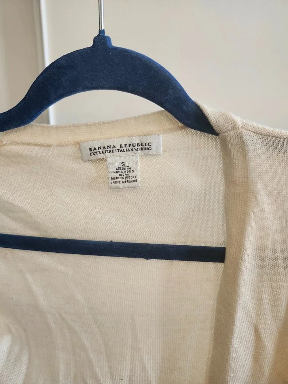 BANANA REPUBLIC CARDIGAN  CREAM SIZE S - Picture 2 of 5